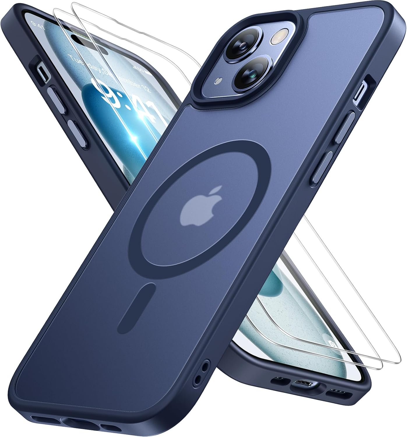 Miracase Magnetic iPhone 14 Case with Protectors
