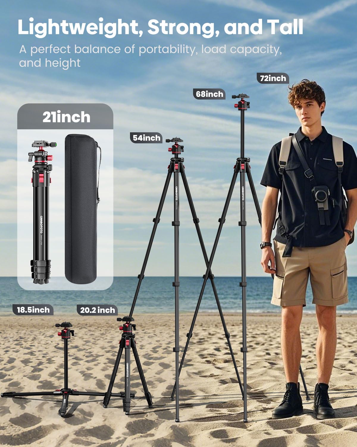 68 Lightweight Travel Camera Tripod