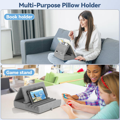 FoldMate: Versatile Tablet Pillow Stand with Pocket