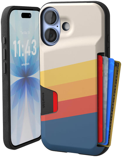 Smartish iPhone 18 Pro/17 Pro Wallet Case, Wallet Slayer V1, Cherry Blossom