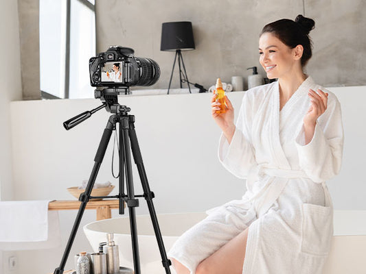100cm Phone Tripod Stand with Bluetooth Remote - Smallenterprised 