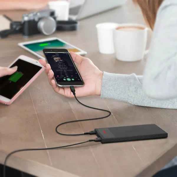 Ultra Thin 20000mAh Power Bank Dual USB Charger