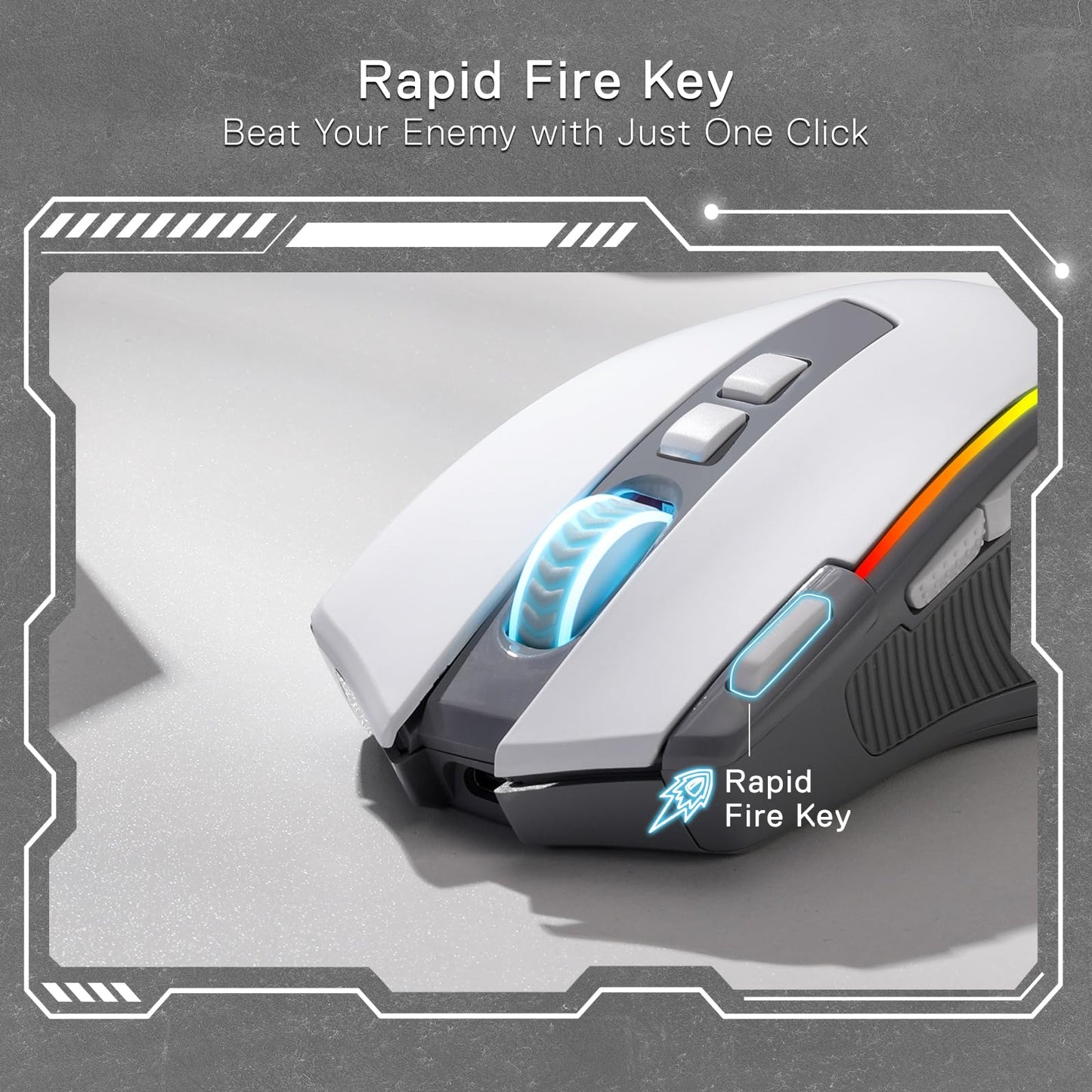 Redragon M612 PRO Swift RGB: 9-Button Gaming Mouse