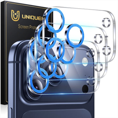 UniqueMe for 3 Pack iPhone 16 Pro/iPhone 16 Pro Max Camera Lens Protector