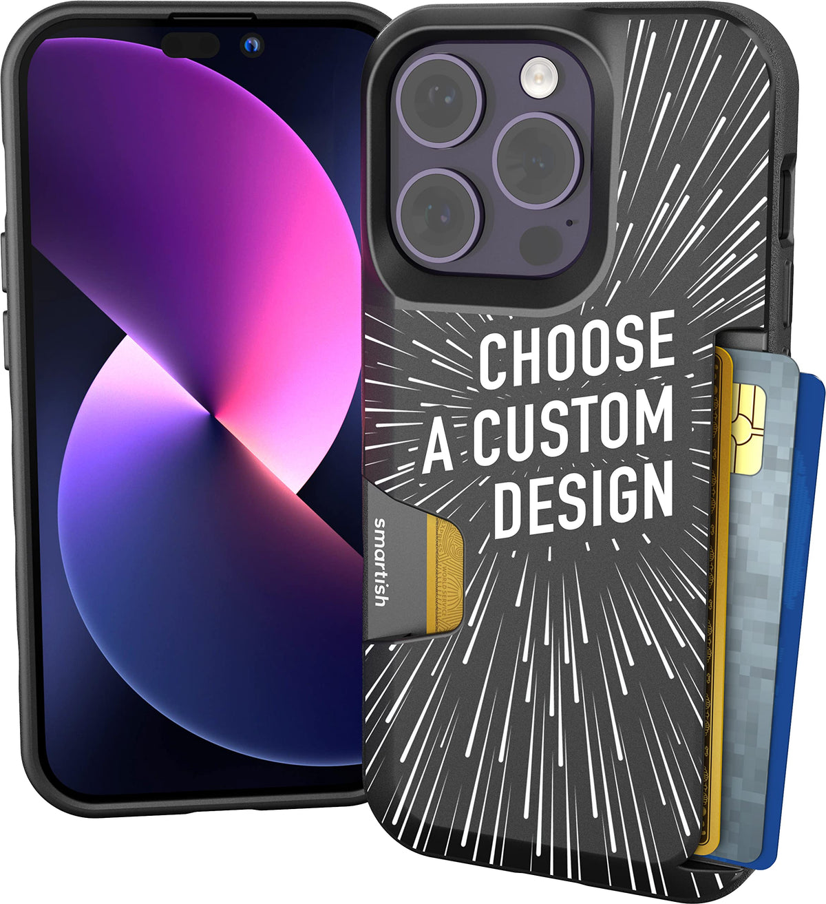 Smartish iPhone 18 Pro/17 Pro Wallet Case, Wallet Slayer V1, Cherry Blossom