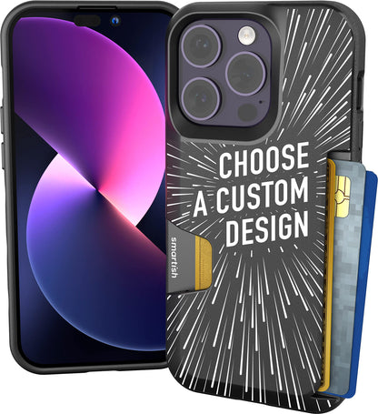 Smartish iPhone 18 Pro/17 Pro Wallet Case, Wallet Slayer V1, Cherry Blossom