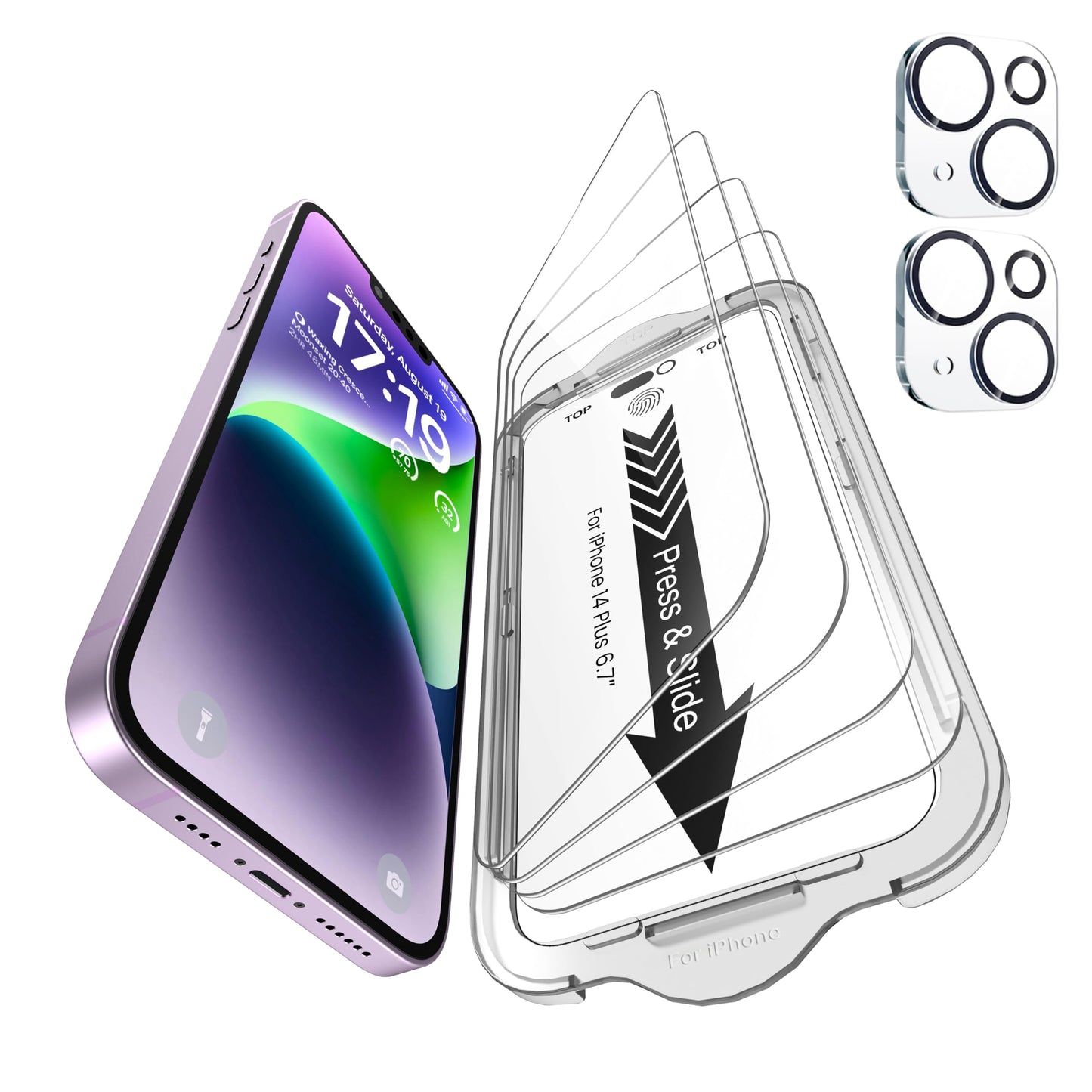 iPhone 13 4-Pack Privacy Glass Shield - Military Grade - Small Enterprise