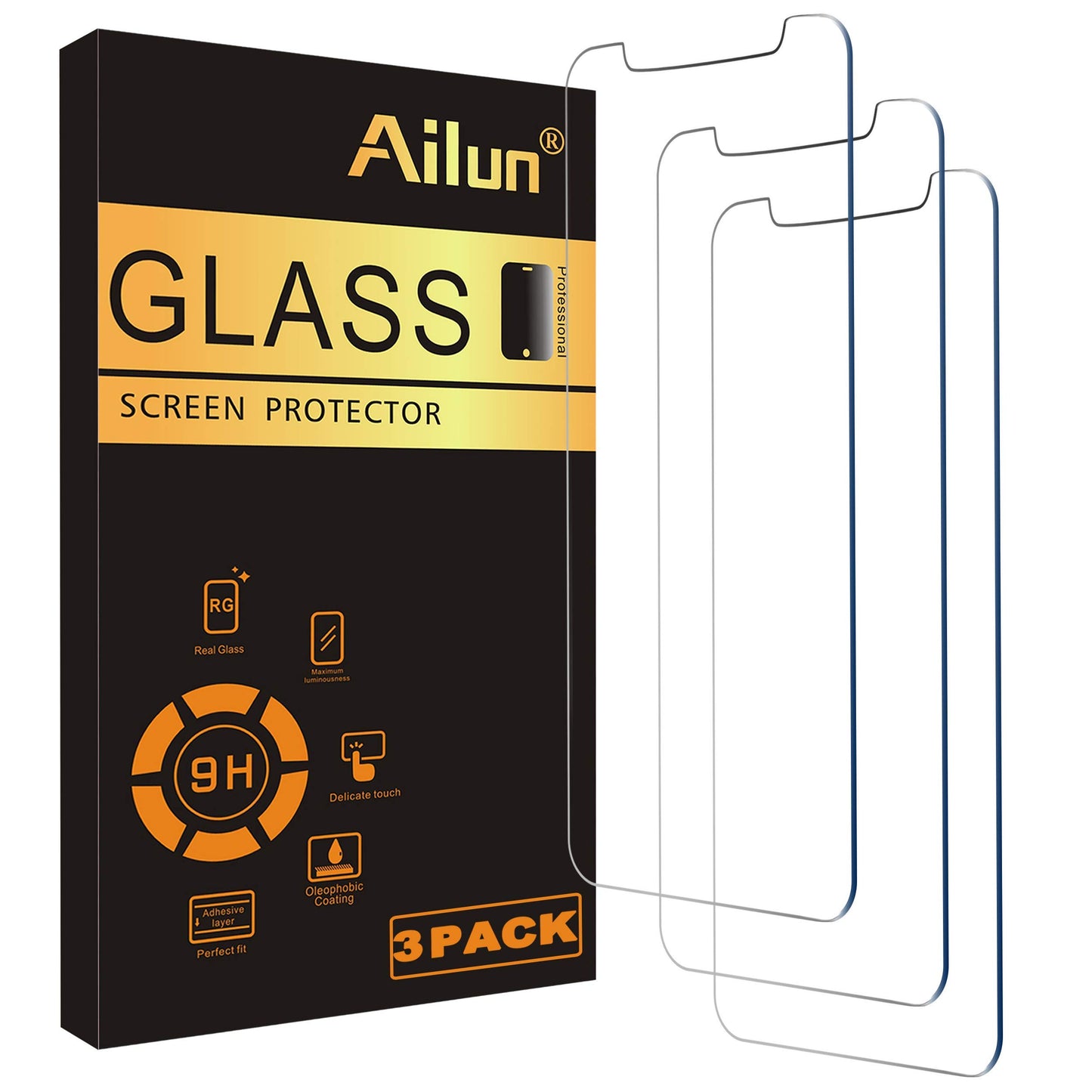 Ailun iPhone 16/15/15 Pro 6.1 Screen Protector 3-Pack
