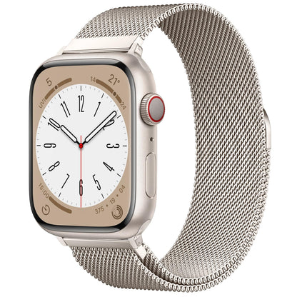 Original Stainless Steel Loop for Apple Watch Band 38mm 40mm 41mm 42mm 44mm 45mm 49mm, Magnetic Clasp Replacement Bands for iwatch Series Ultra SE 8 7 6 5 4 3 2 1, Women & Men Watch Strap for Apple