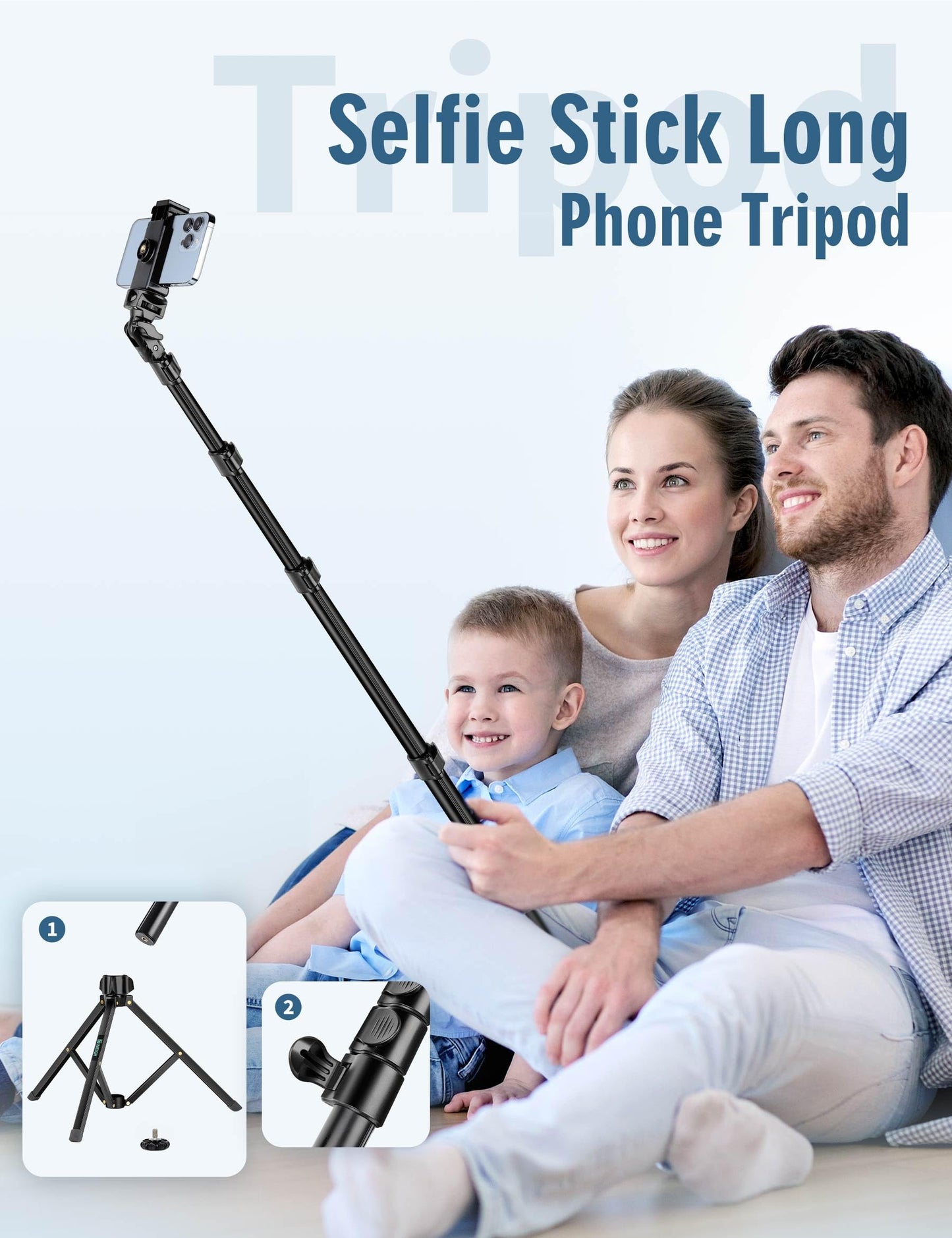 Nineigh 85 Gooseneck Phone Tripod with Remote