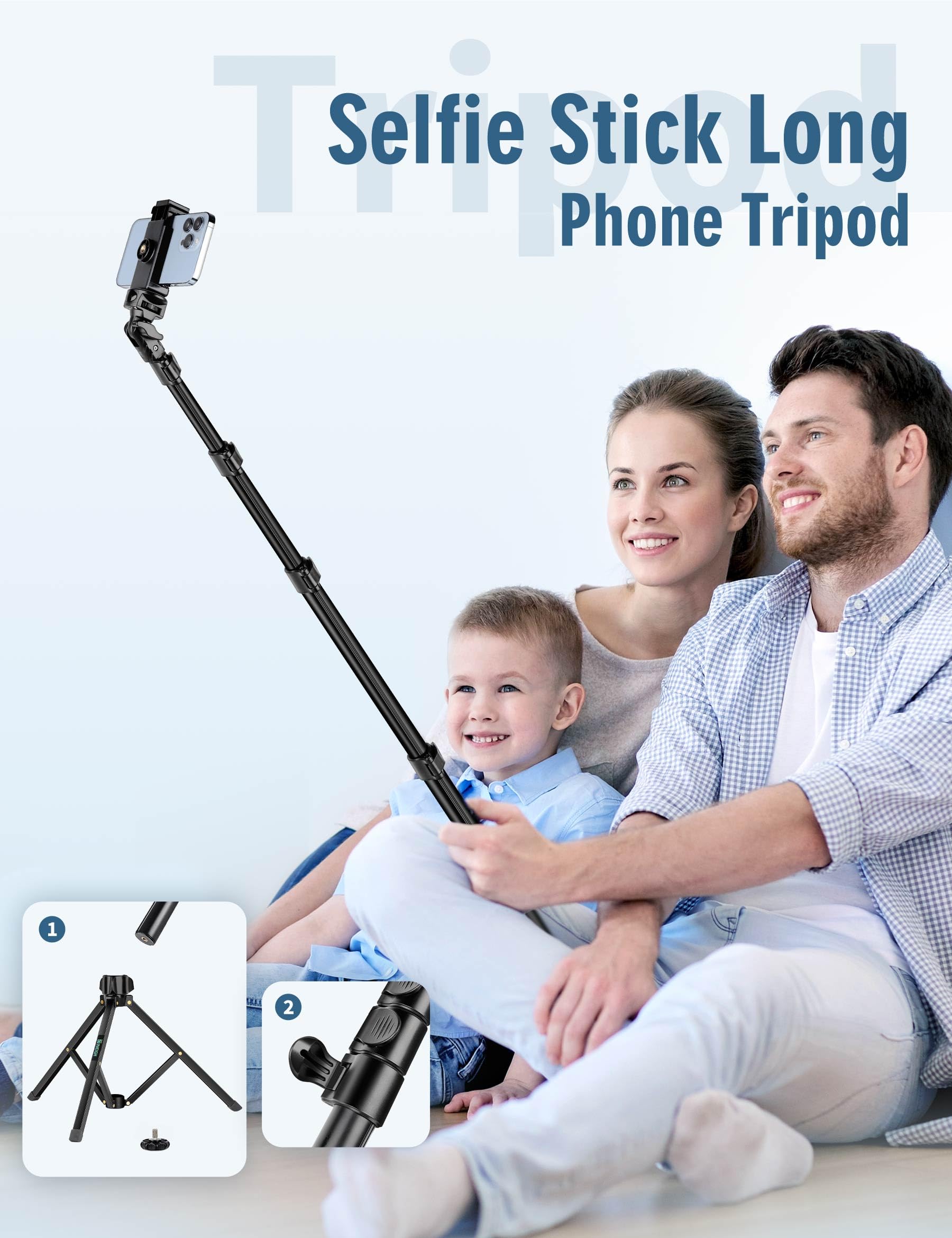 Nineigh 85 Gooseneck Phone Tripod with Remote