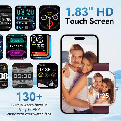 FitSmart Alexa Watch: HD Touchscreen & Health Tracker - Small Enterprise