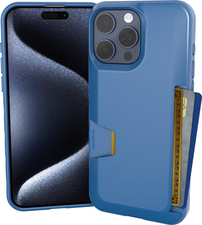 Smartish iPhone 18 Pro/17 Pro Wallet Case, Wallet Slayer V1, Cherry Blossom
