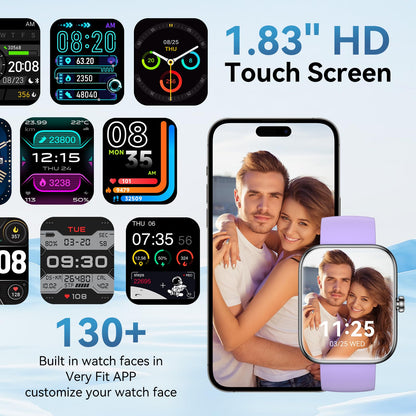 FitSmart Alexa Watch: HD Touchscreen & Health Tracker - Small Enterprise