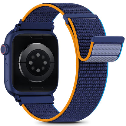 Nylon Loop Sport Band Compatible with Apple Watch Bands 44mm 45mm 46mm 49mm 42mm for Women Men, iWatch Wrist Straps for Ultra 3 2, Se, Series 11 10 9 8 7, Breathable, Soft Band Ideal for Outdoor