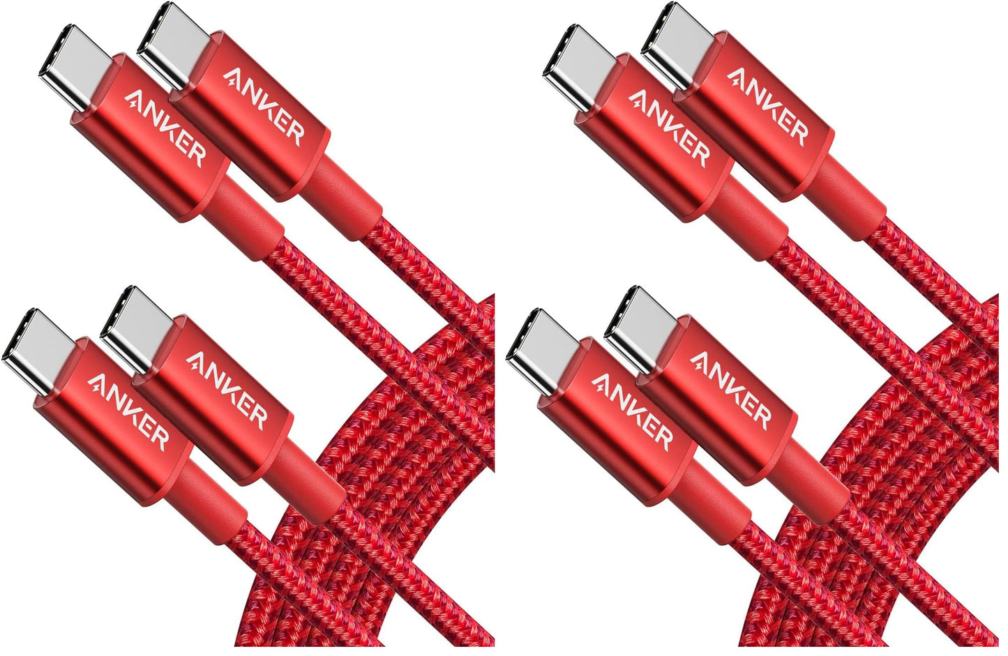 Anker USB C to USB C Cable, Type-C 60W Fast Charging Cable (6 FT, 2Pack) for iPhone 17 Series, iPad mini 6 and More (Black)