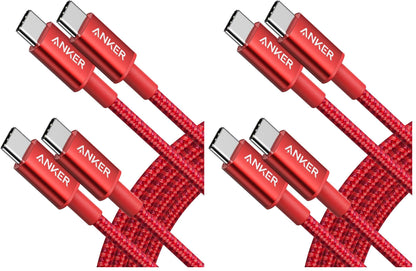 Anker USB C to USB C Cable, Type-C 60W Fast Charging Cable (6 FT, 2Pack) for iPhone 17 Series, iPad mini 6 and More (Black)