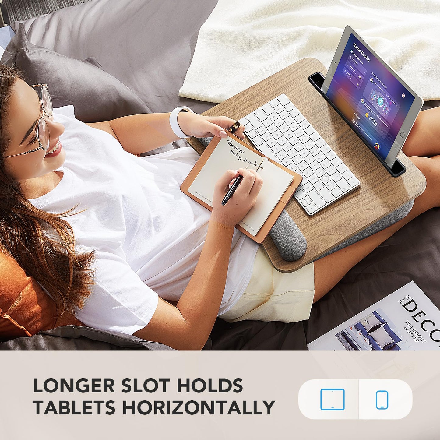 CushyLap Desk: Portable Laptop Stand & Storage