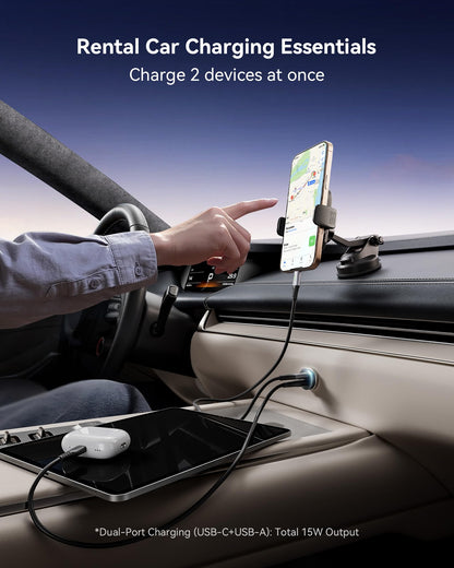 INIU 60W Turbo Car Charger: Fast Charge Adapter +