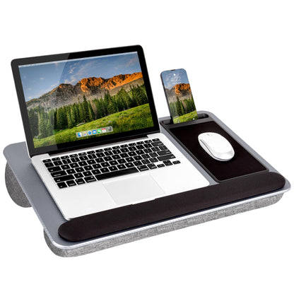 PinkComfort Lap Desk: Device Ledge & Phone Holder