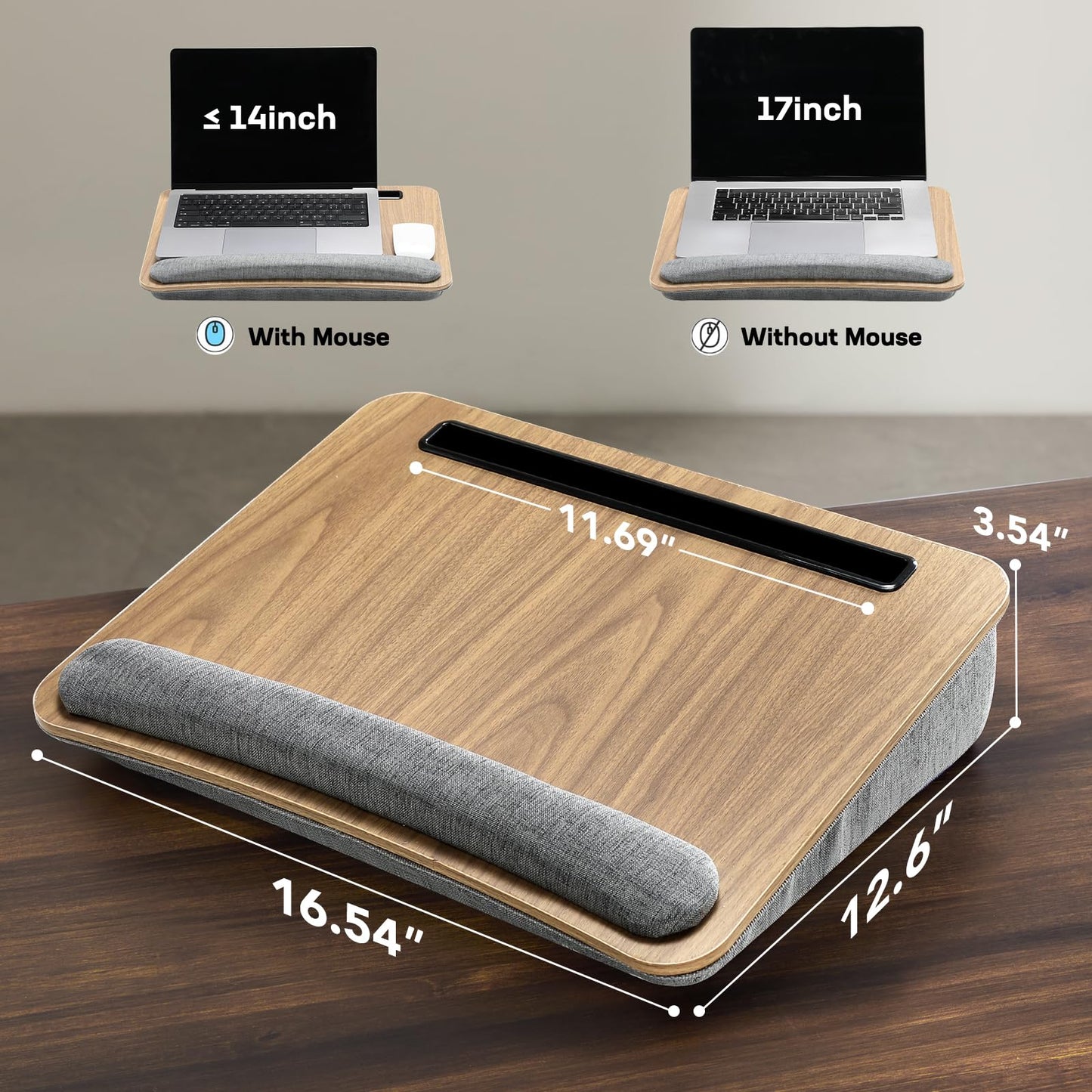 CushyLap Desk: Portable Laptop Stand & Storage
