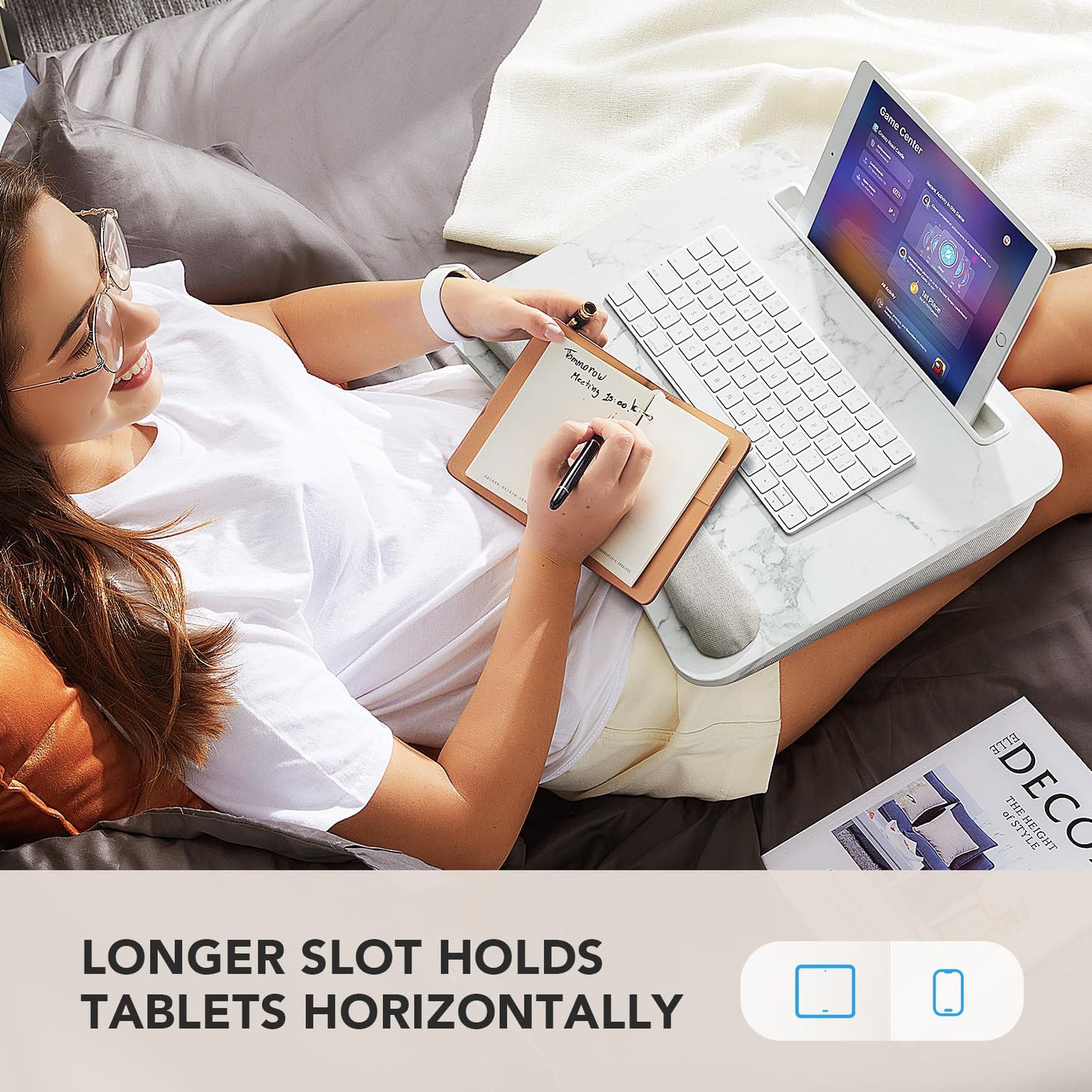 CushyLap Desk: Portable Laptop Stand & Storage