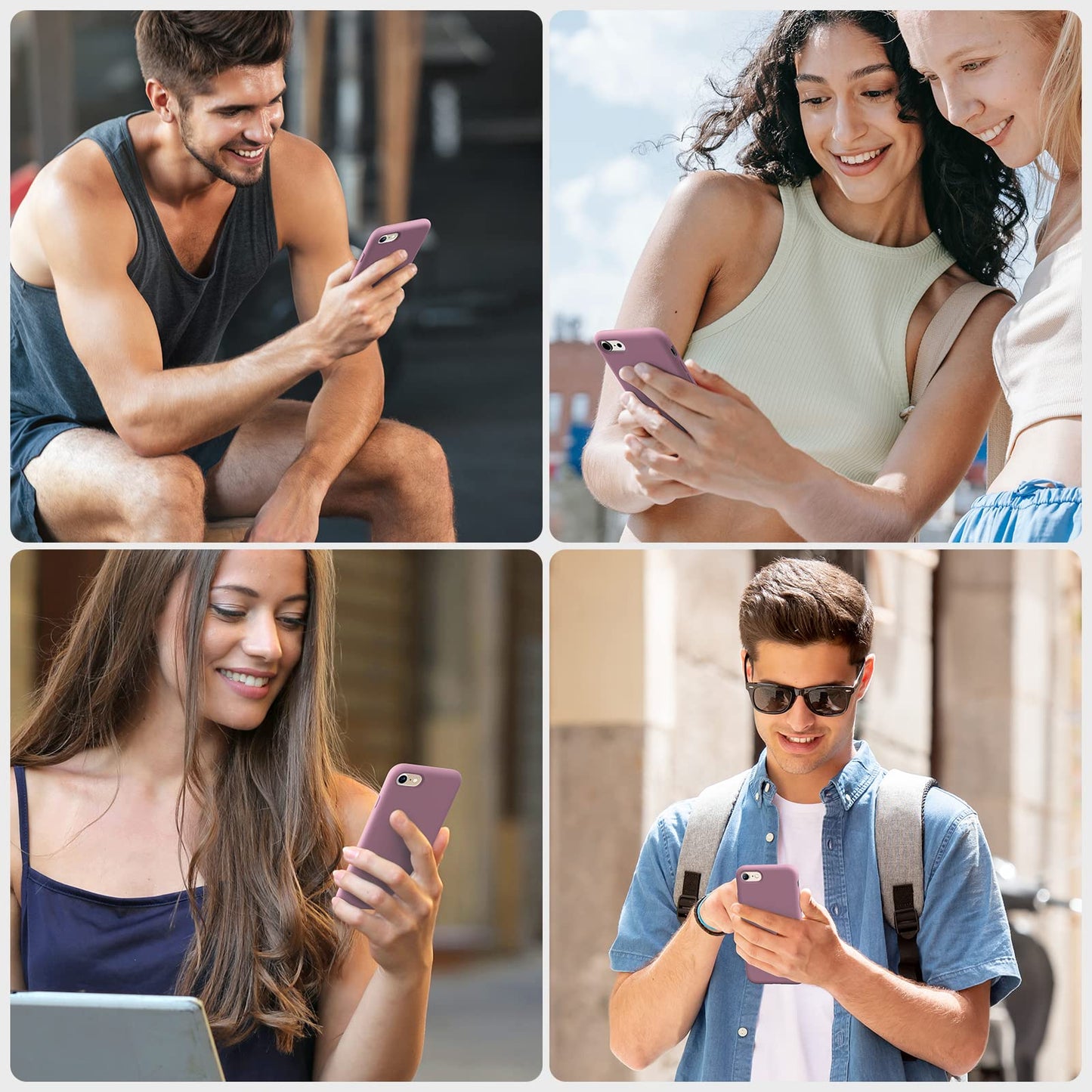 Miracase Capri Blue Slim Shockproof iPhone Case