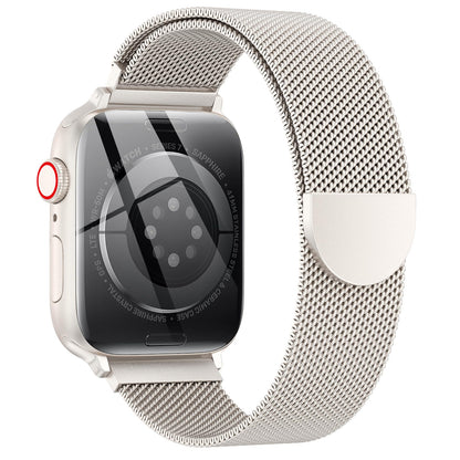 Original Stainless Steel Loop for Apple Watch Band 38mm 40mm 41mm 42mm 44mm 45mm 49mm, Magnetic Clasp Replacement Bands for iwatch Series Ultra SE 8 7 6 5 4 3 2 1, Women & Men Watch Strap for Apple