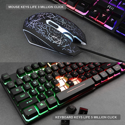 Rii ProGlow Keyboard & Mouse Set - Dynamic LED Edition
