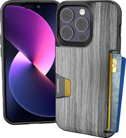 Smartish iPhone 18 Pro/17 Pro Wallet Case, Wallet Slayer V1, Cherry Blossom