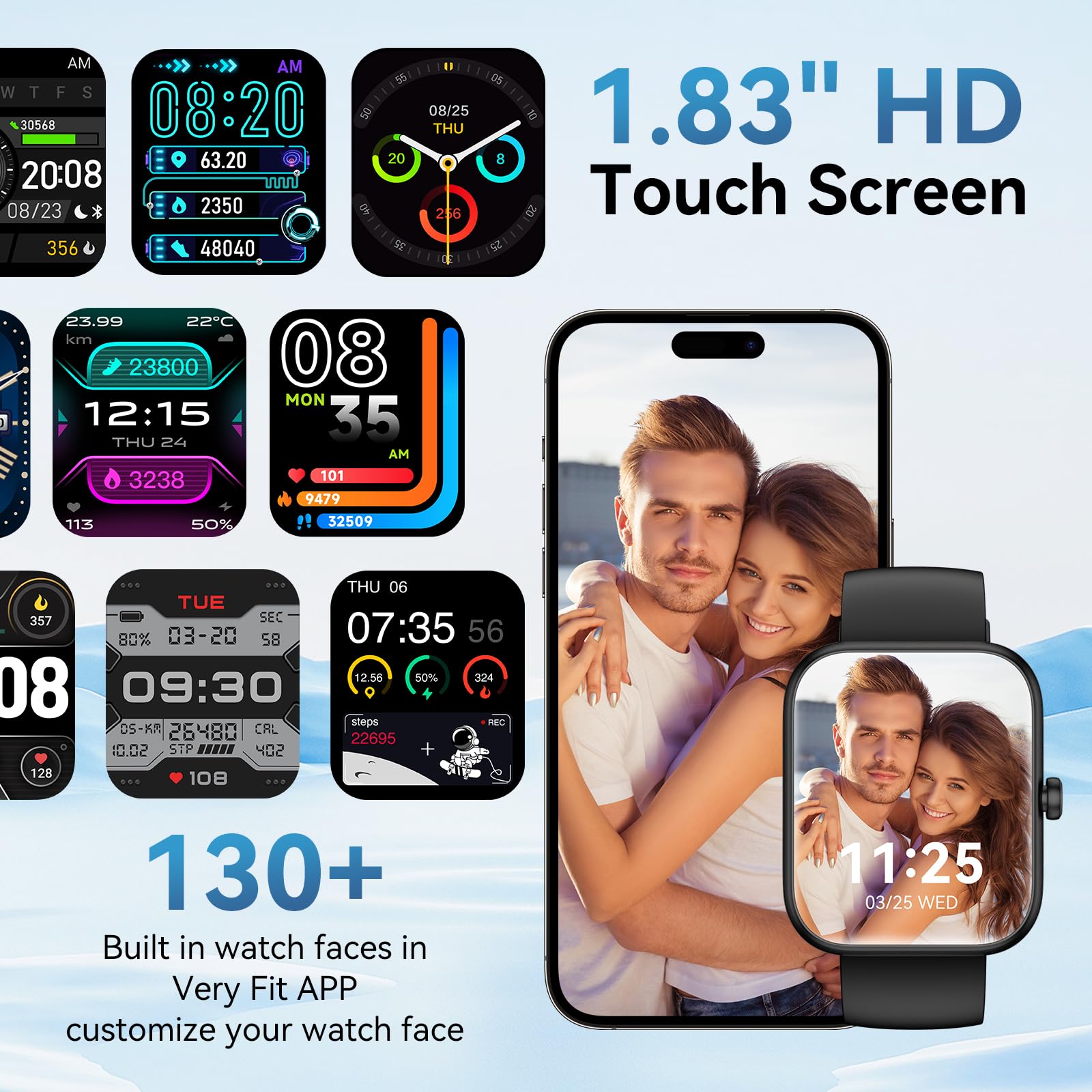 FitSmart Alexa Watch: HD Touchscreen & Health Tracker - Small Enterprise