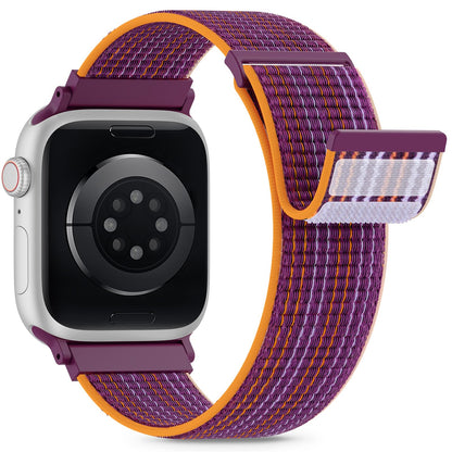 Nylon Loop Sport Band Compatible with Apple Watch Bands 44mm 45mm 46mm 49mm 42mm for Women Men, iWatch Wrist Straps for Ultra 3 2, Se, Series 11 10 9 8 7, Breathable, Soft Band Ideal for Outdoor