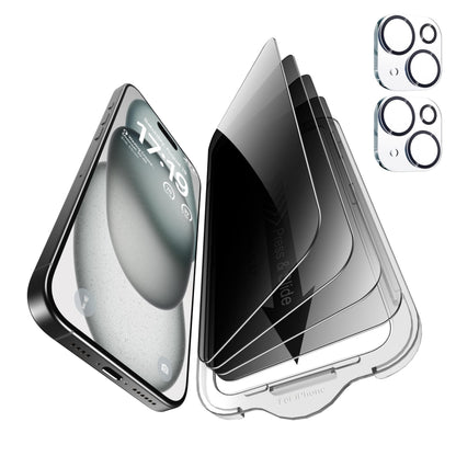iPhone 13 4-Pack Privacy Glass Shield - Military Grade - Small Enterprise