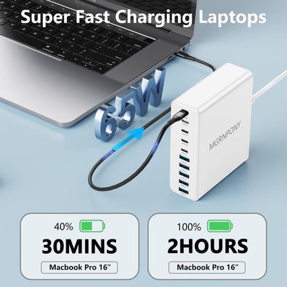 PowerHub 320: High-Speed 10-Port USB-C Charger