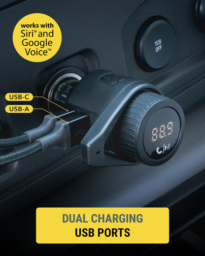 Scosche DriveConnect: Bluetooth FM & Dual USB Charger