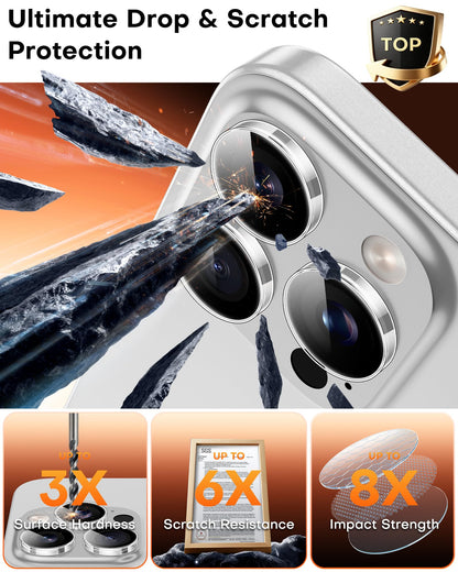 TOCOL Camera Lens Protector for iPhone 17 Tempered Glass HD Individual Scratch Resistant Camera Cover Accessories Case Friendly 2 Pack（Clear）