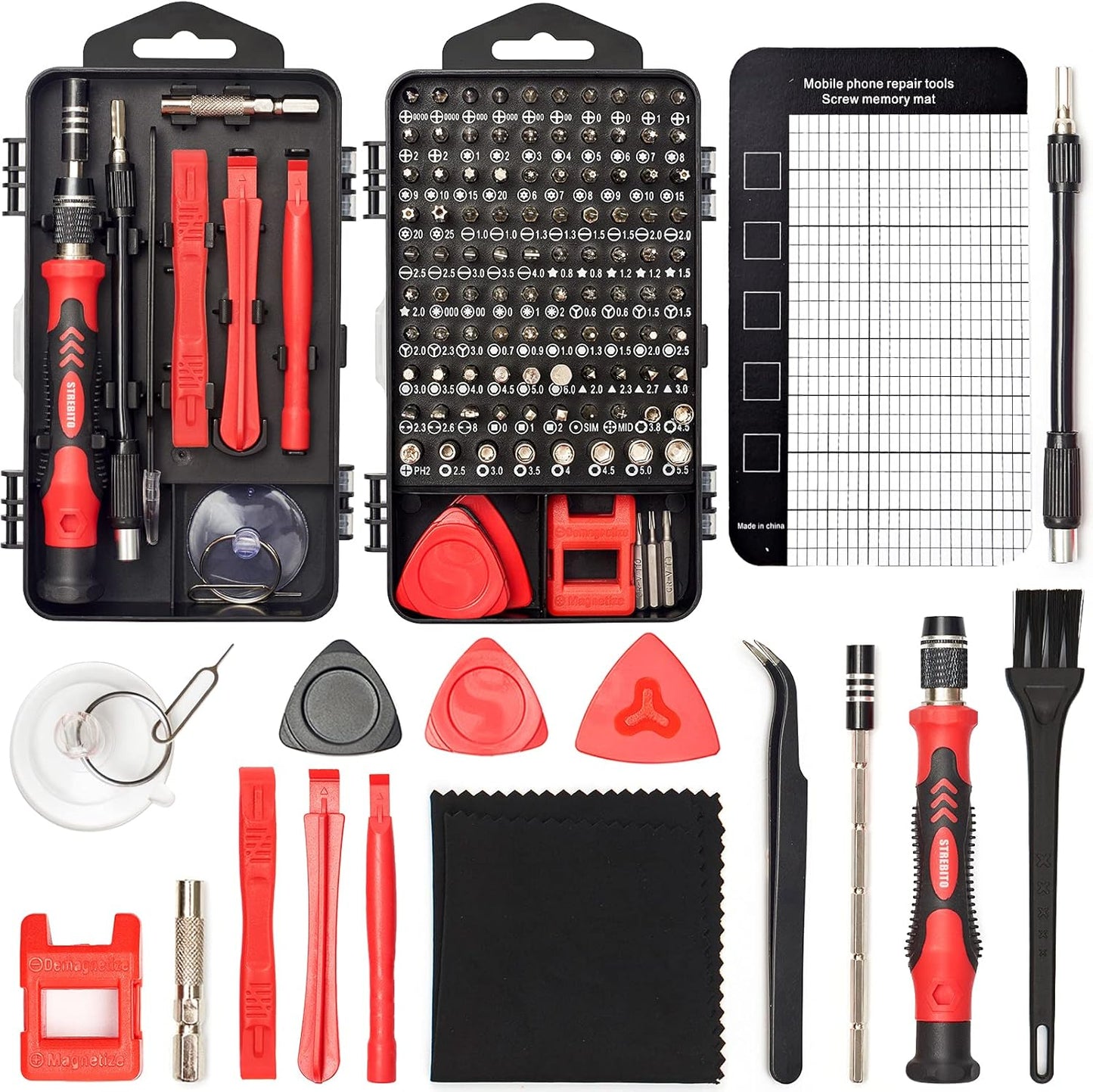 STREBITO 124-Piece Precision Screwdriver Set