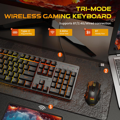 Redragon K521X: RGB Gamer's Mechanical-Feel Keyboard