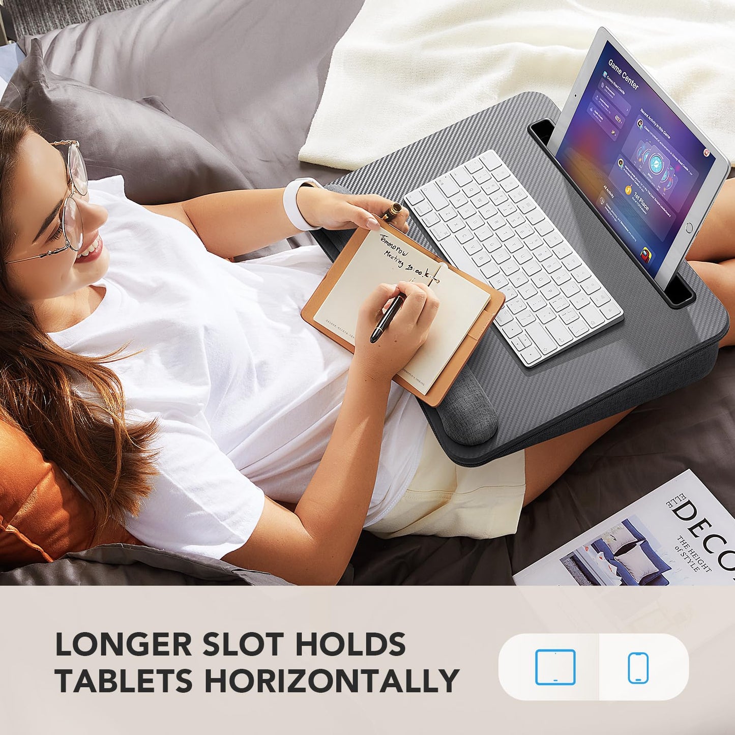 CushyLap Desk: Portable Laptop Stand & Storage