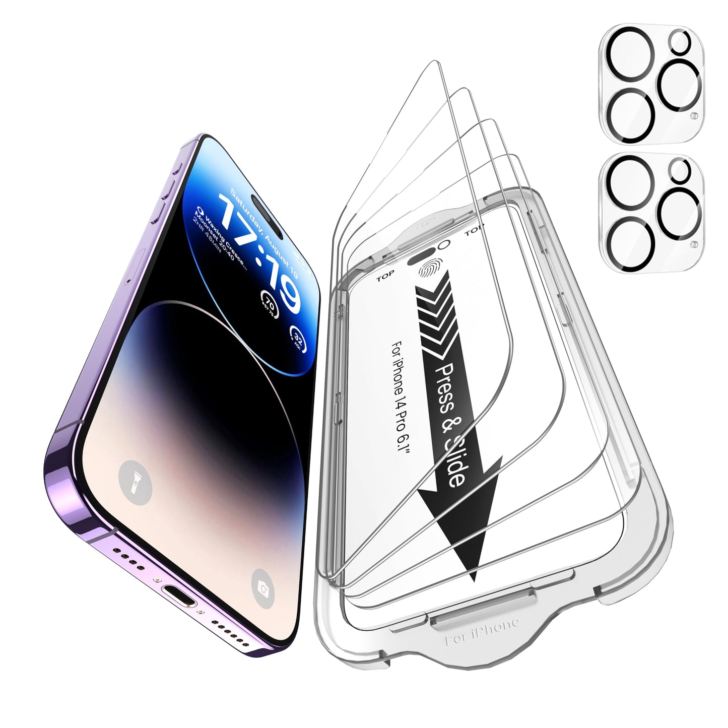 iPhone 13 4-Pack Privacy Glass Shield - Military Grade - Small Enterprise