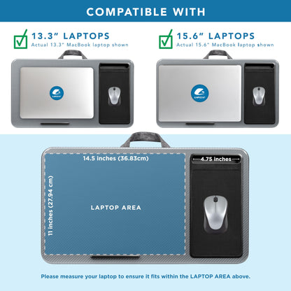 PinkComfort Lap Desk: Device Ledge & Phone Holder