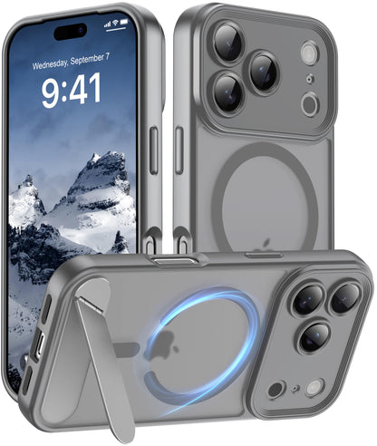 for Google Pixel 11/Pixel 11 Pro Case, Built-in Stand, Black