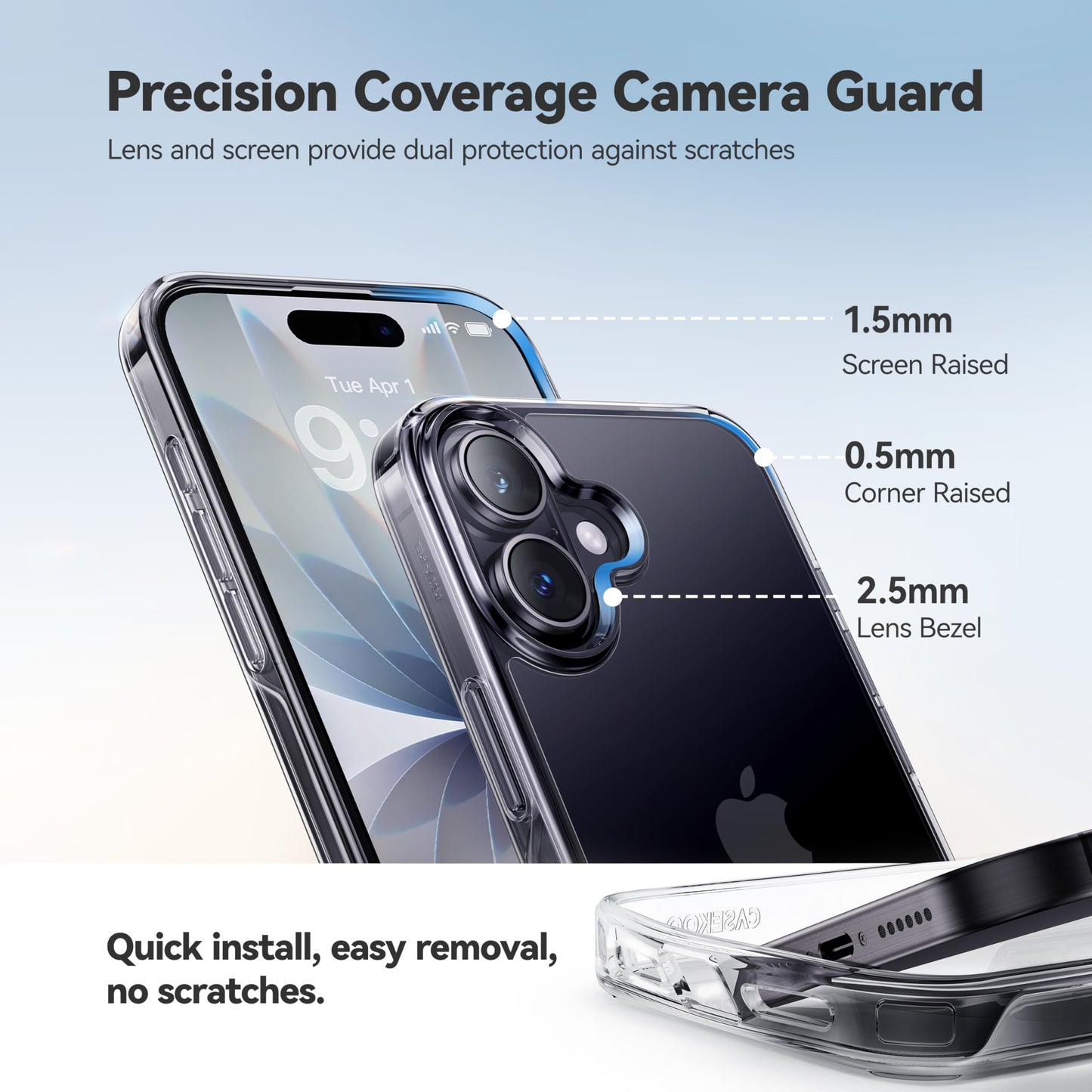 CrystalGuard i12 Pro Max Clear Case