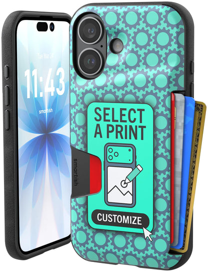 Smartish iPhone 18 Pro/17 Pro Wallet Case, Wallet Slayer V1, Cherry Blossom