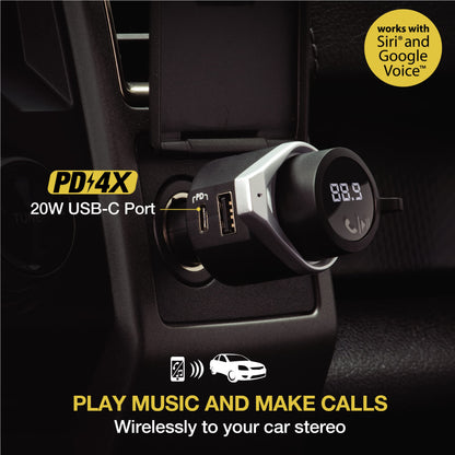 Scosche DriveConnect: Bluetooth FM & Dual USB Charger
