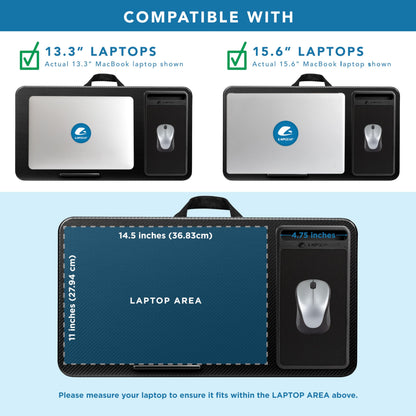 PinkComfort Lap Desk: Device Ledge & Phone Holder