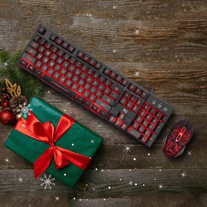 Rii ProGlow Keyboard & Mouse Set - Dynamic LED Edition