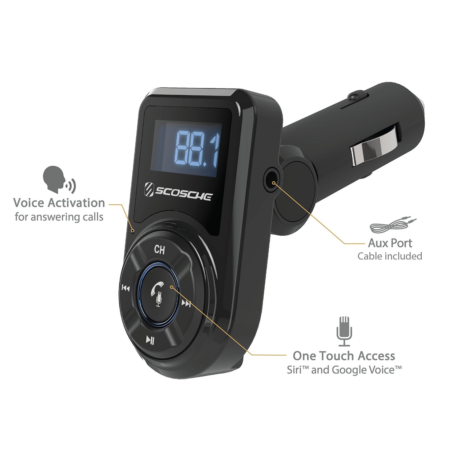 Scosche DriveConnect: Bluetooth FM & Dual USB Charger