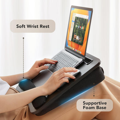 CushyLap Desk: Portable Laptop Stand & Storage