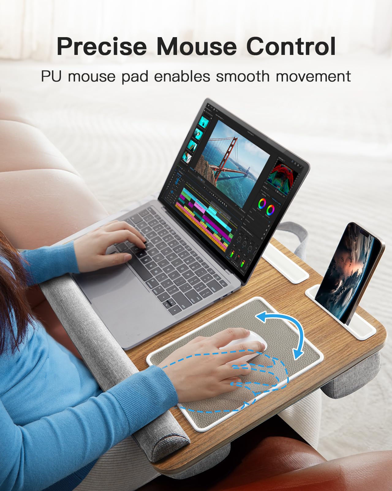 VersaLap Pro: 17” Laptop Desk w/ Mouse & Wrist Pad